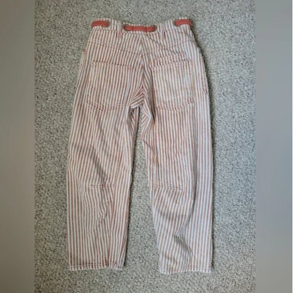 Free People We Are The Free Moxie Railroad Striped Pants Jeans size 24 - Picture 6 of 7